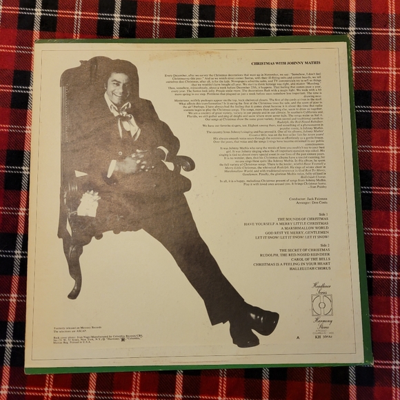 Christmas with Johnny Mathis LP - Picture 2 of 2